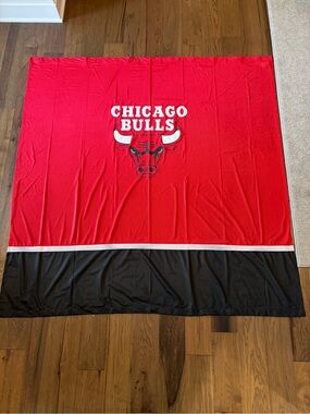 Vintage Chicago Bulls Mesh Jersey Shower Curtain Sports Coverage Made in USA 72x